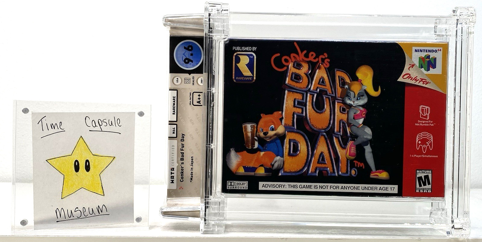 Conker’s Bad Fur Day Nintendo 64 N64 Brand New 2001 Factory Sealed WATA 9.6 A++