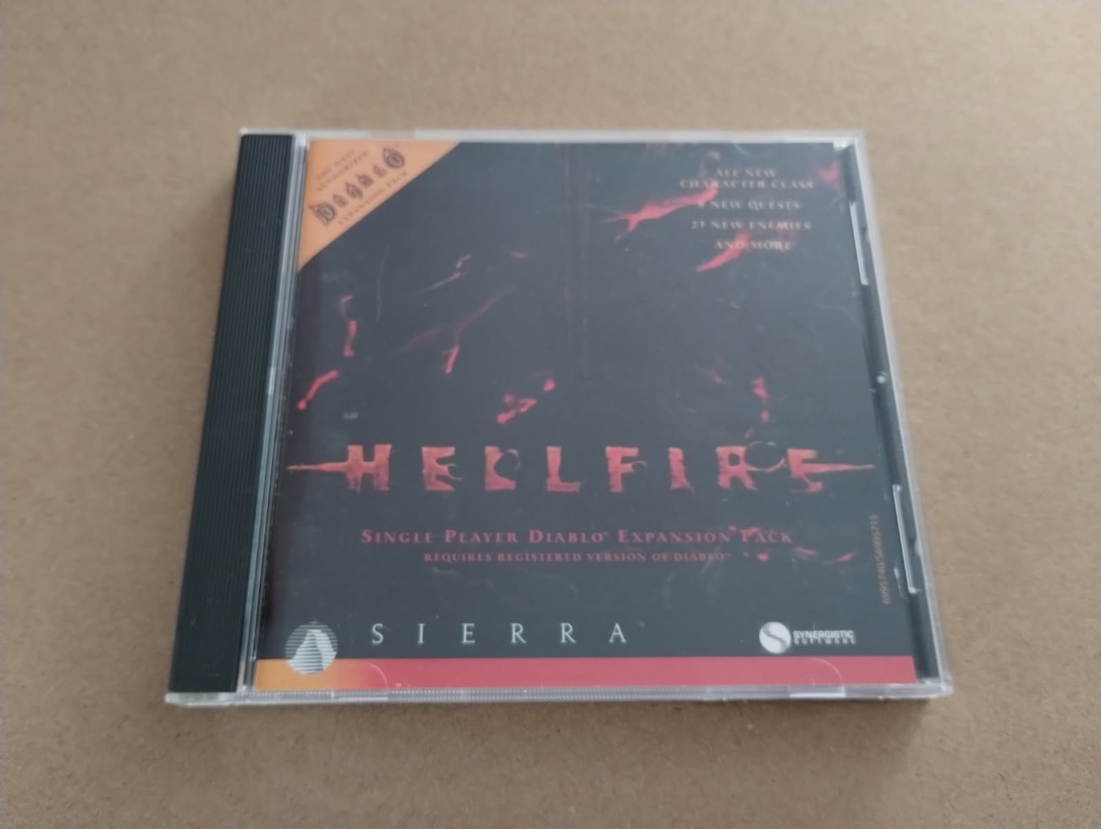 Original Diablo Hellfire Expansion Pack (PC, 1997) Sierra Rated M-Mature