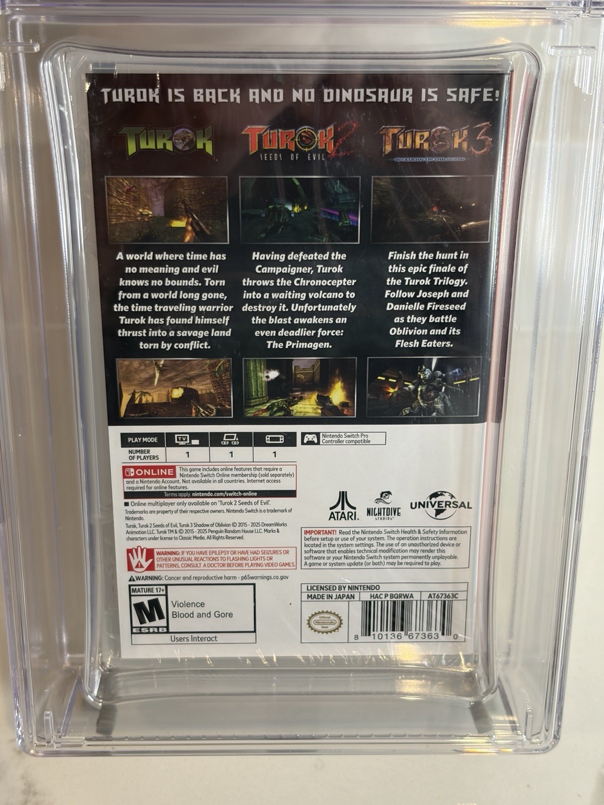 Turok Trilogy Bundle – 2025 – Nintendo Switch – CGC GRADED 9.8 A++