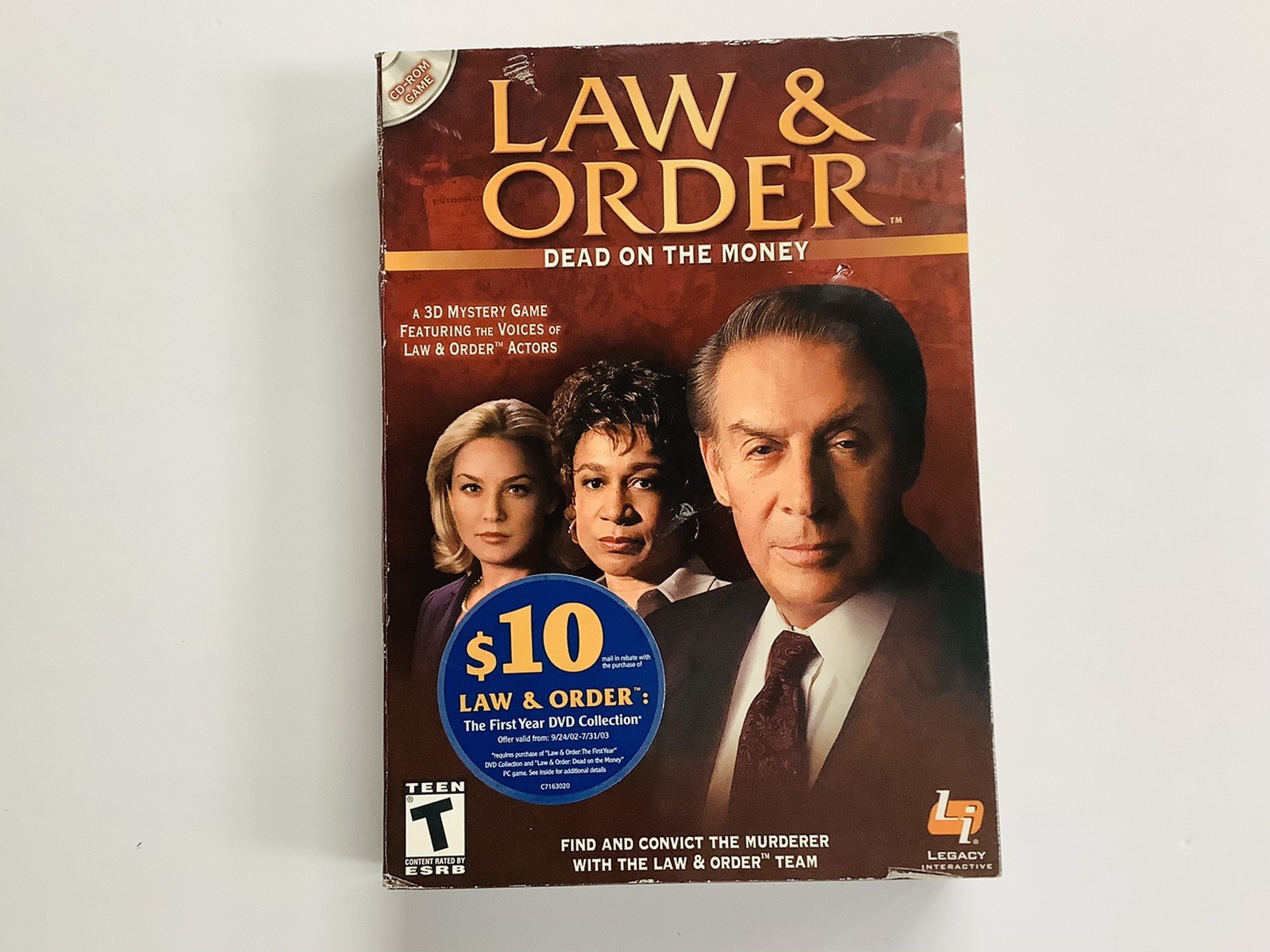 “BRAND NEW” Law & Order: Dead on the Money (PC) FACTORY SEALED FREE SHIPPING