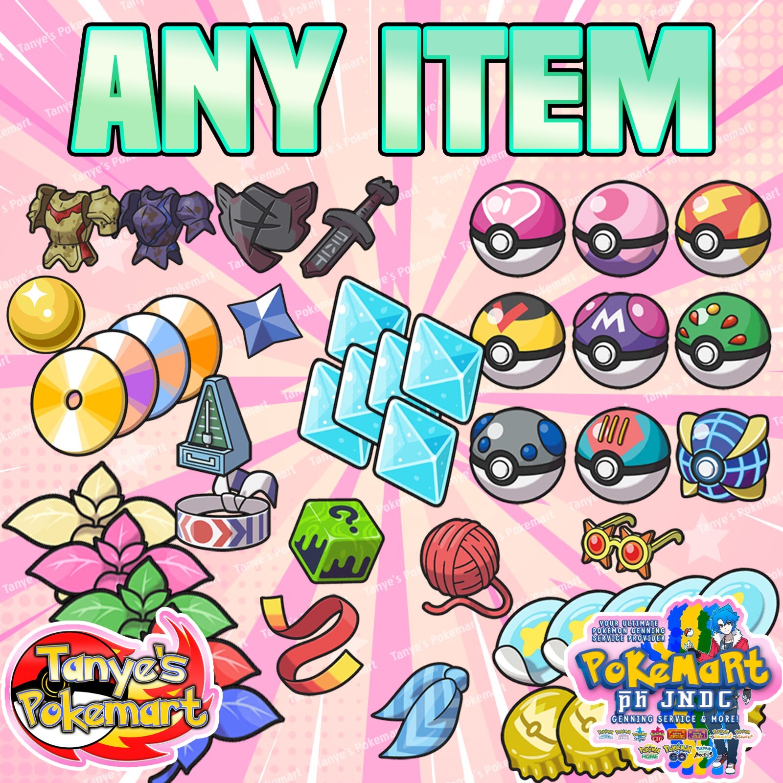 Pokemon Scarlet Violet ANY HELD ITEM Master Ball, Rare Candy, Ability Patches!