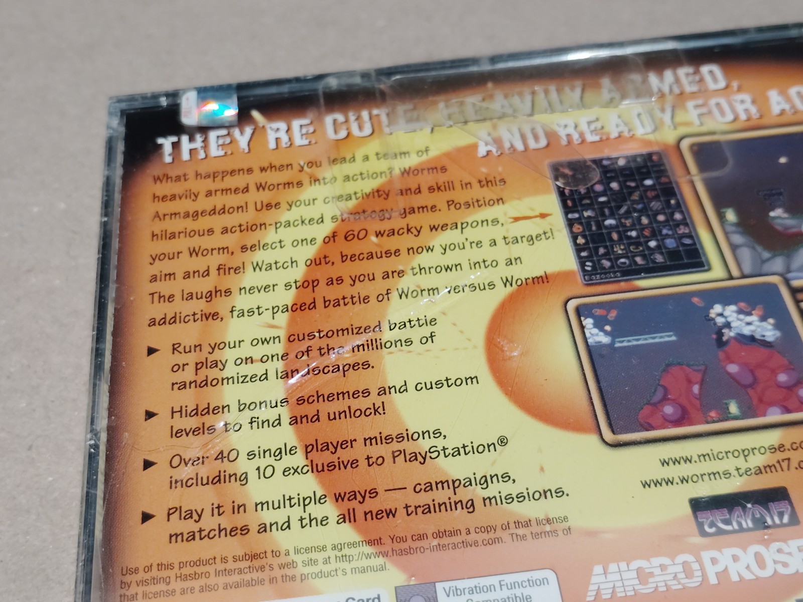 Worms: Armageddon (Sony PlayStation 1, 1999) PS1 – Brand New Sealed * Read