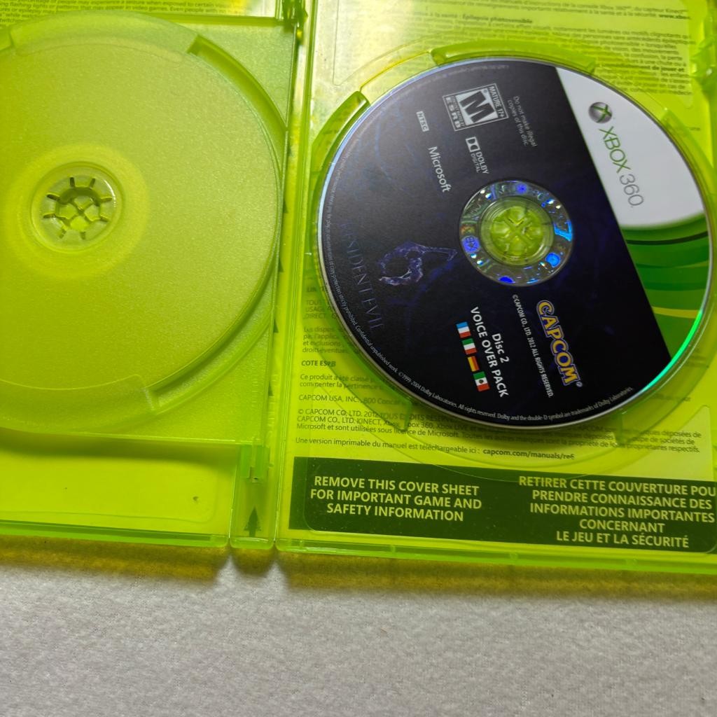 Resident Evil 6 Xbox 360 Capcom 2012 2-Disc Set Tested