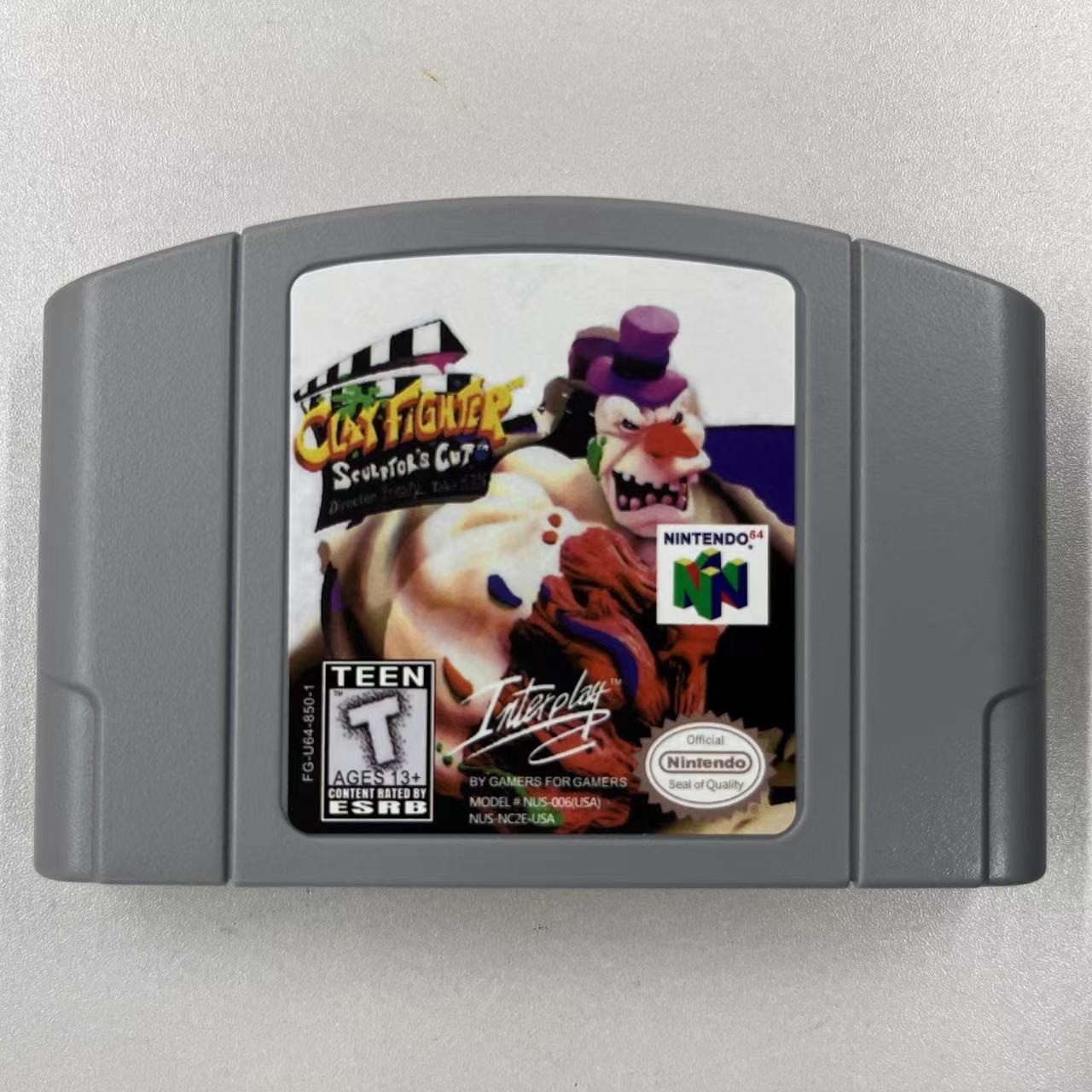 ClayFighter Sculptor’s Cut Nintendo 64 N64 Classic Fighting Game Cartridge