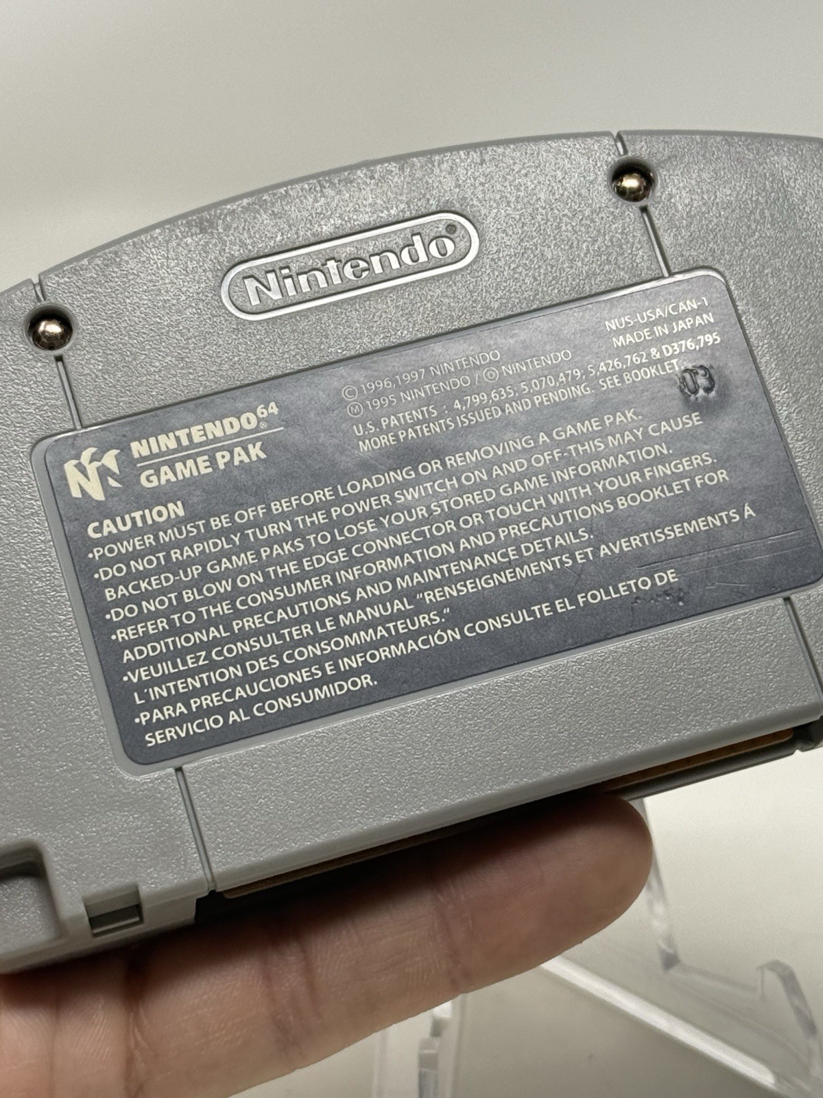 Mega Man 64 Nintendo 64 N64 Authentic Game Cartridge Cleaned Tested Retro Kids