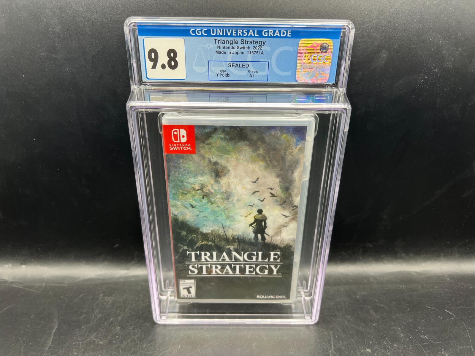 1st Print Triangle Strategy Nintendo Switch CGC 9.8 A++ FACTORY SEALED MINT WATA