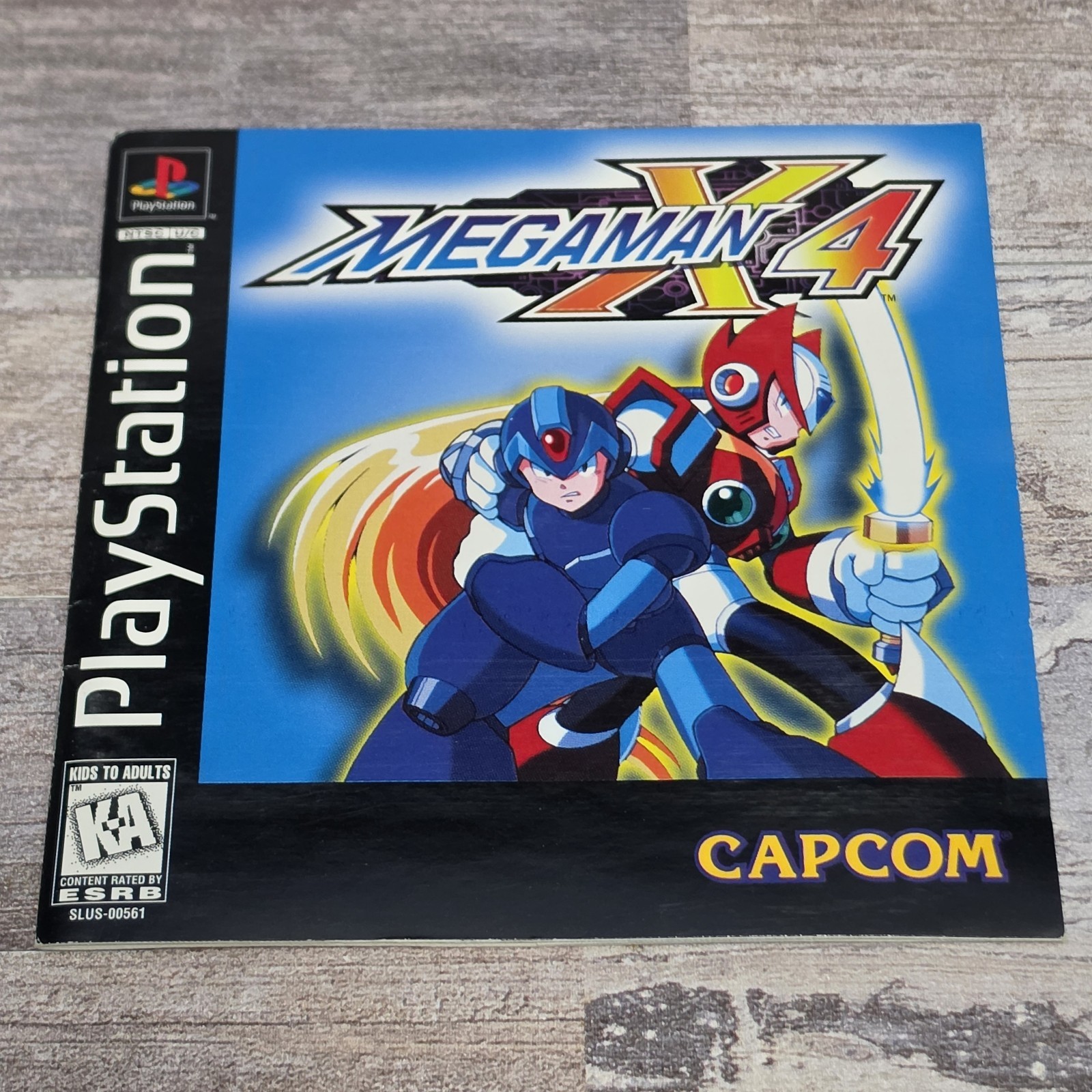 Mega Man X4 PS1 Complete CIB Black Label Tested Authentic PlayStation PSX