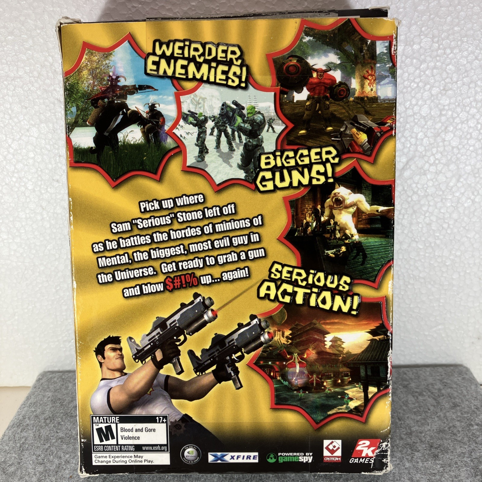 Serious Sam 2 PC CD-ROM, 4 Mint Condition Discs & Manual Mature 17+ 2 K Games