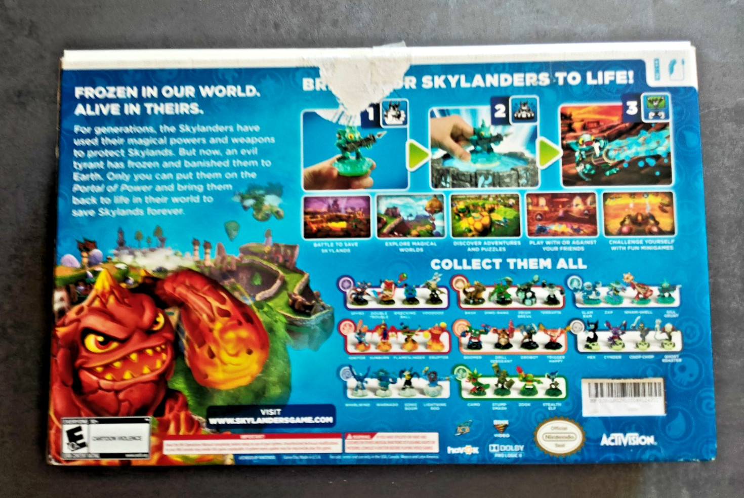 Skylanders Spyro’s Adventure Starter Pack Nintendo Wii, Activision 2011 Used