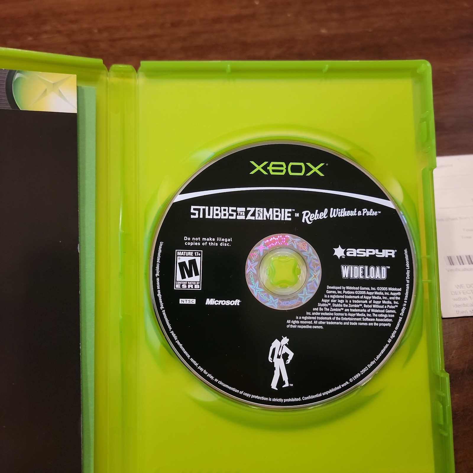Stubbs the Zombie in Rebel Without a Pulse Complete XBOX – Authentic – Tested