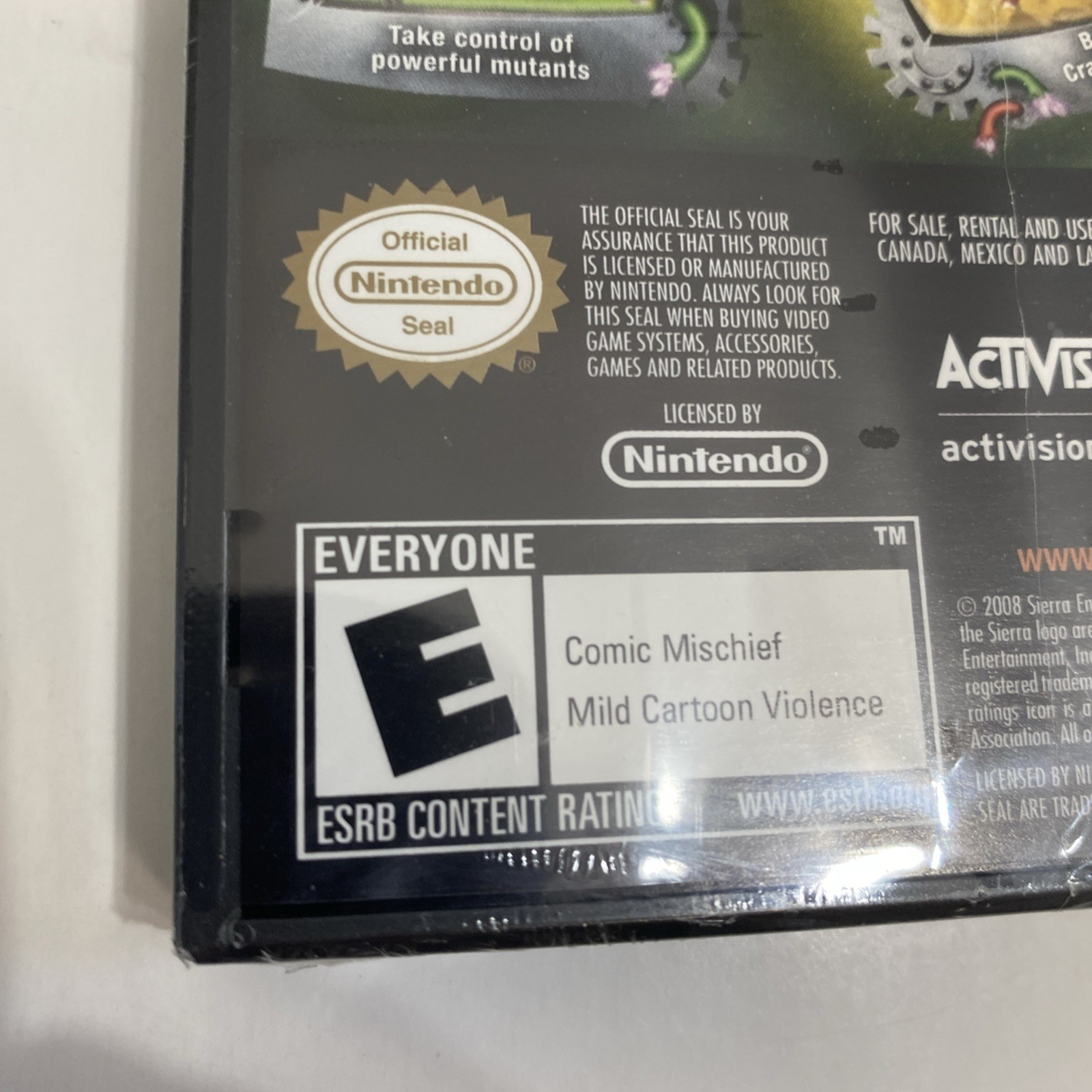 SEALED Crash: Mind Over Mutant Nintendo NEW DS, 2008