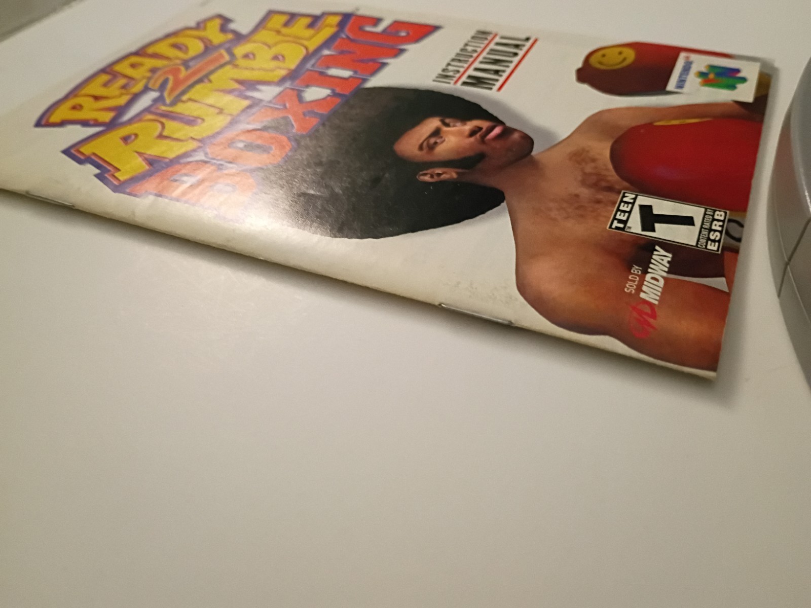 READY TO RUMBLE N64 Nintendo 64 Tested 🔵 BOXING MIDWAY CARTRIDGE & MANUAL RARE