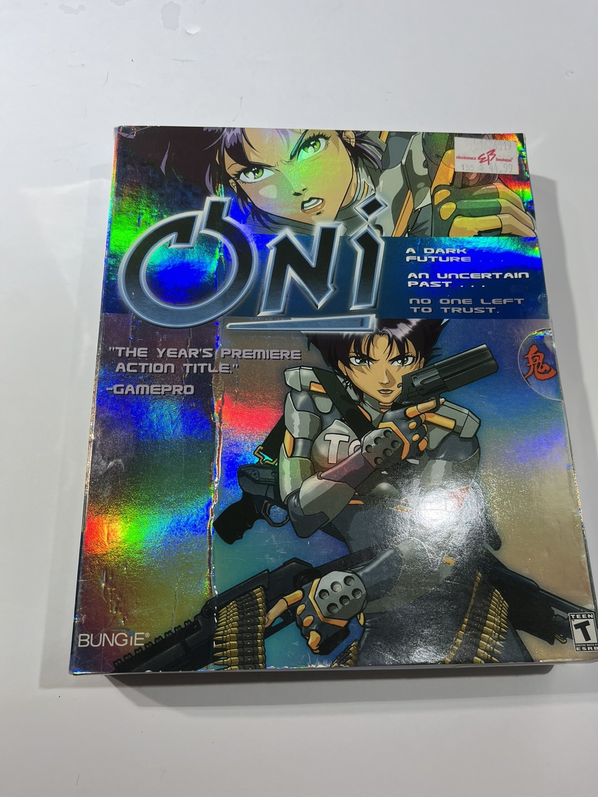 Oni BIG BOX PC GAME 2002 No Manual has demo disk and registration card