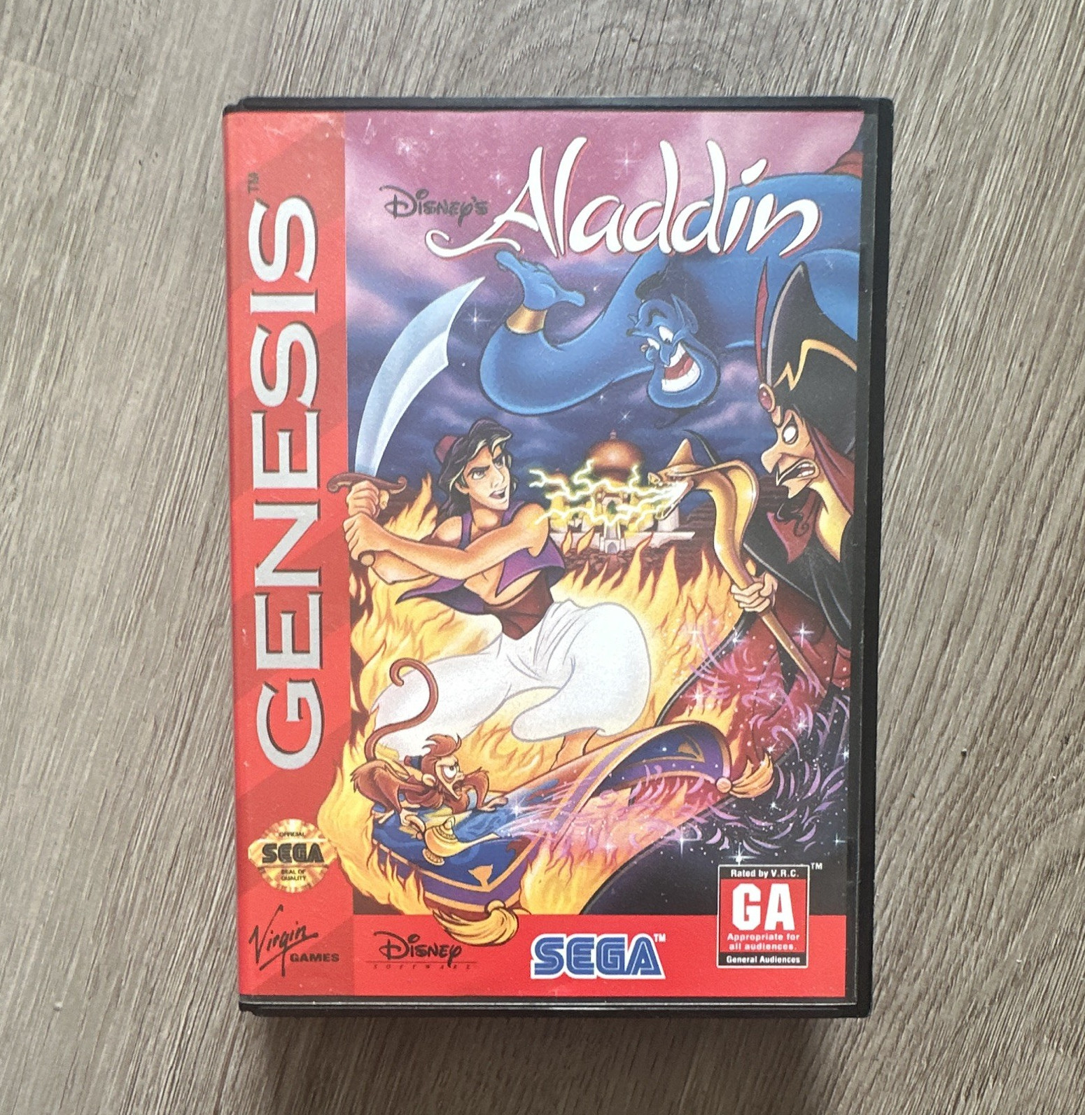 Virgin Games Disney’s Aladdin Sega Genesis Action Adventure Platformer 1 Player