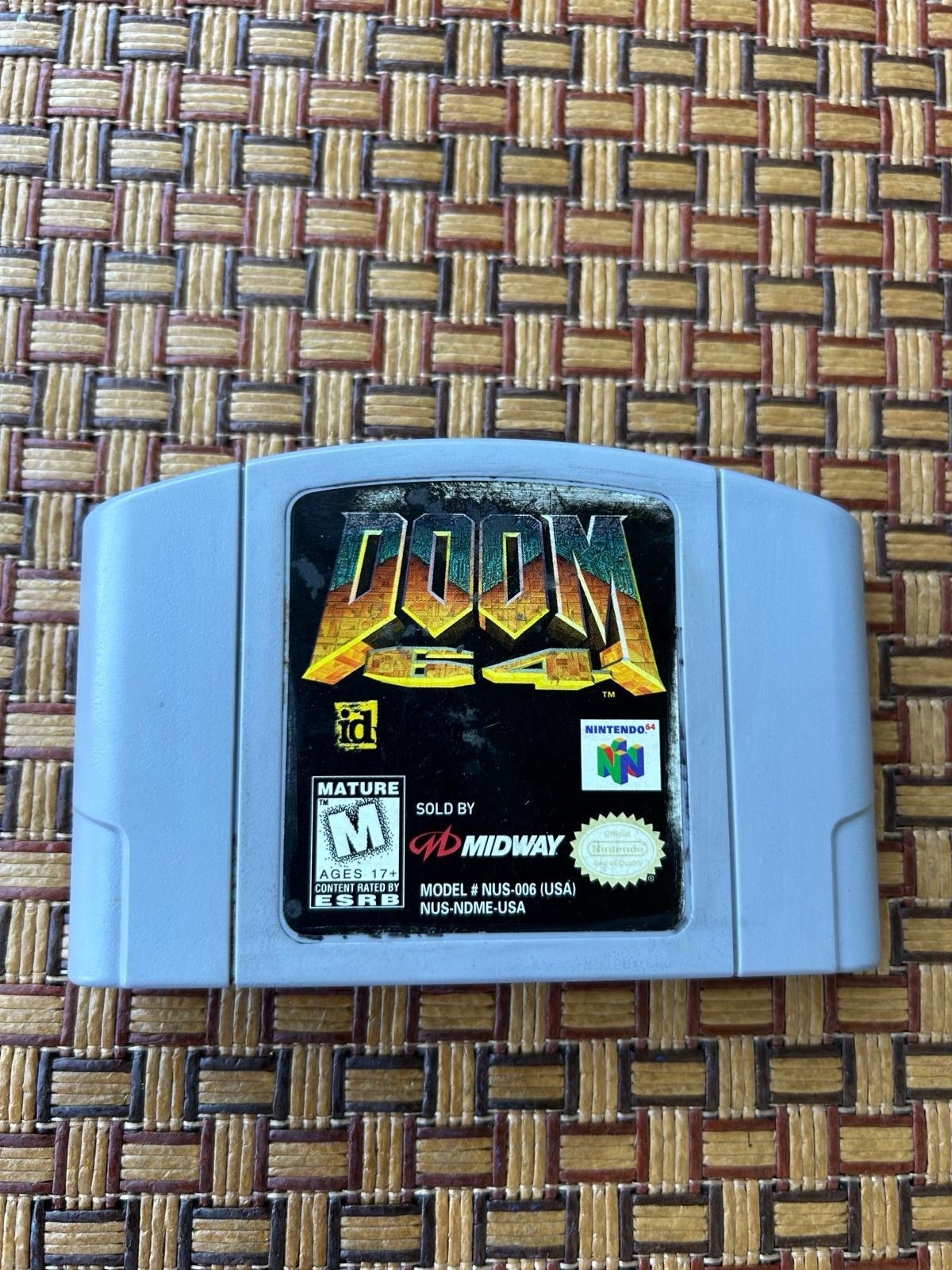 Doom 64 Nintendo 64 N64 Authentic Cartridge Tested Working