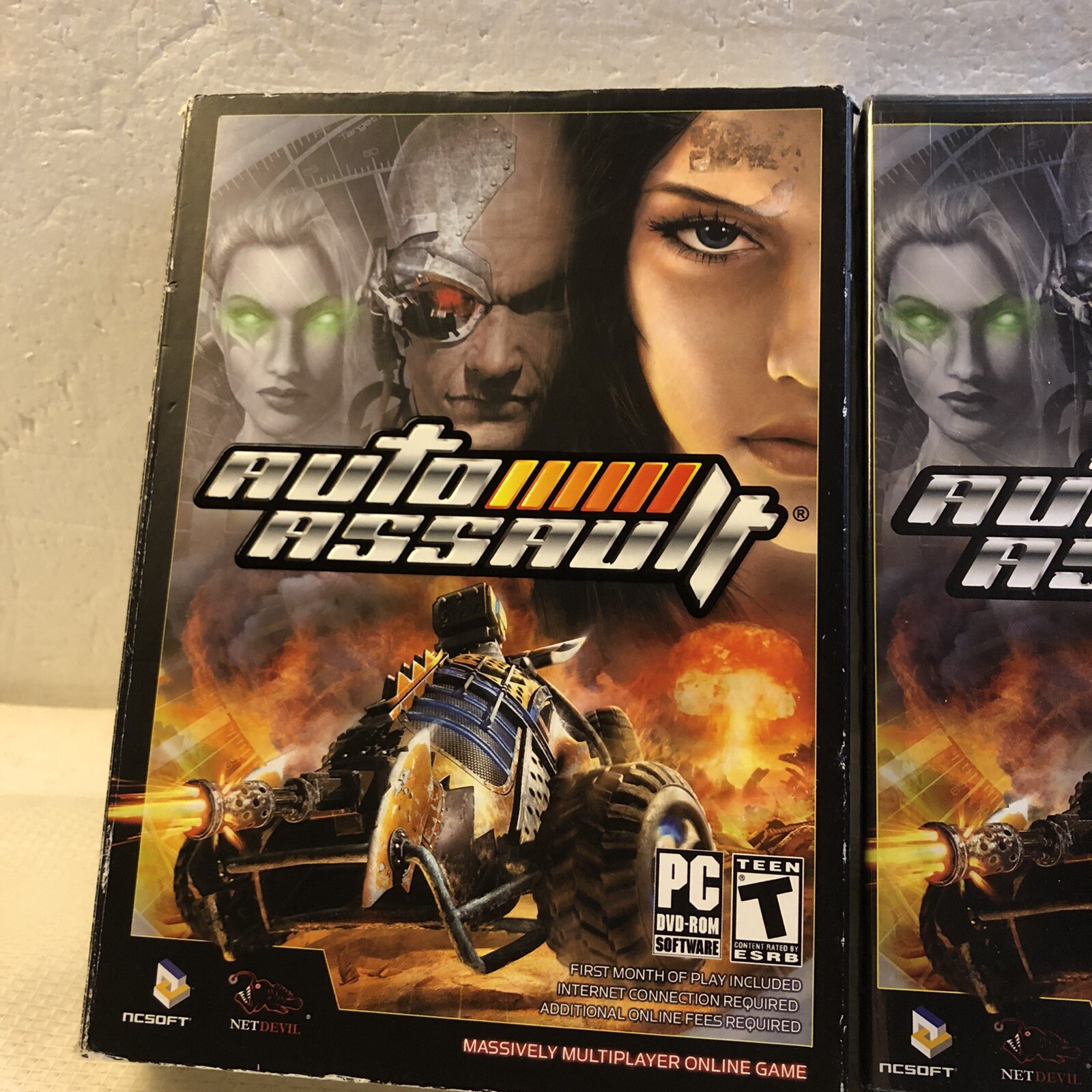 MMORPG ROLE PLAYING GAME NC SOFT net devil Auto Assault window xp PC DVDRom NEW