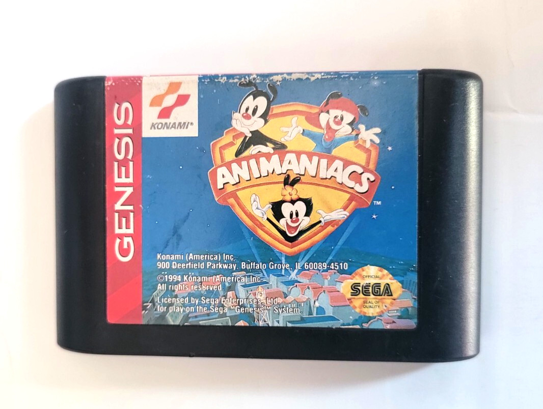 Animaniacs (Sega Genesis 1994) In Preowned Condition Untested: In Fair Condition