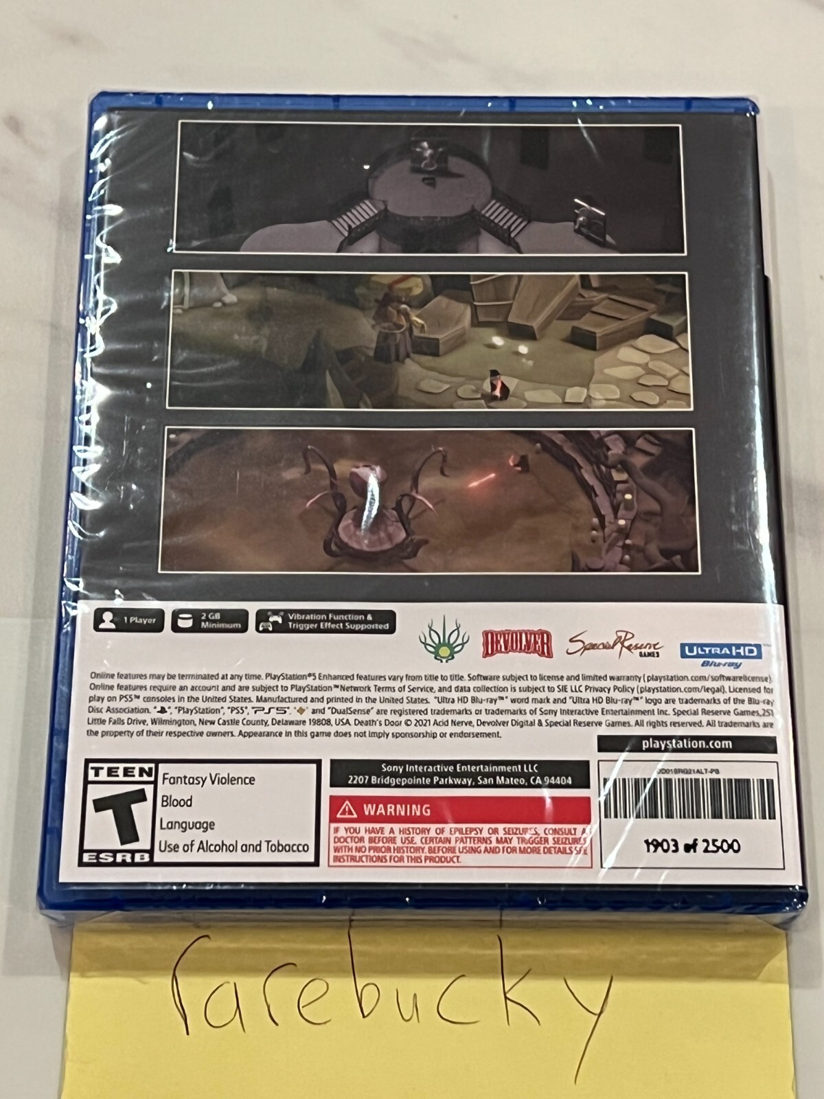 Death’s Door (PS5) NEW SEALED MINT SPECIAL RESERVE GAMES, LIMITED TO 2500!