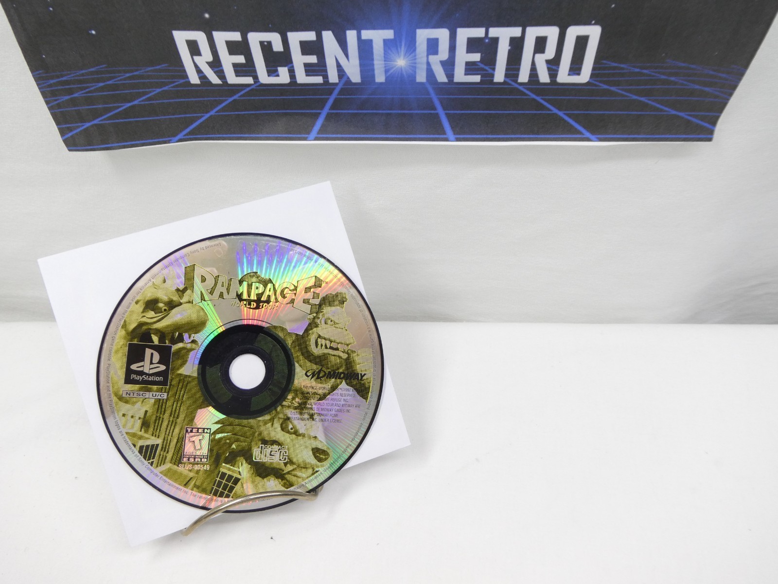 Rampage World Tour (PlayStation 1, 1997) Disc only Tested and working