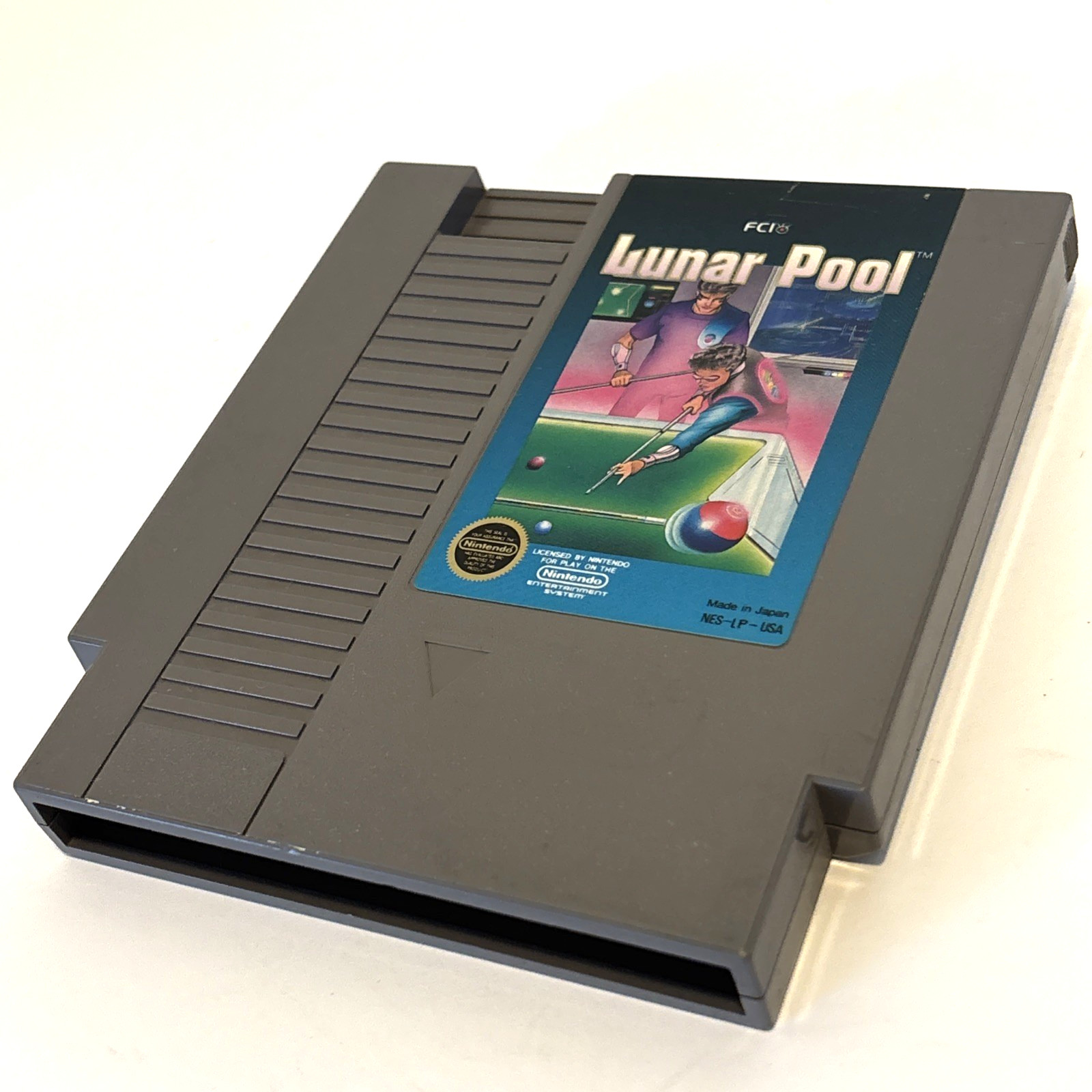 Lunar Pool (Nintendo NES) Authentic Game Cartridge 5-Screw Variant Tested VGC