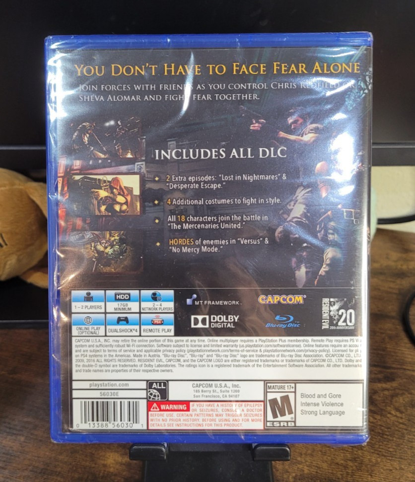 Resident Evil 5 PS4 PlayStation 4 Factory Sealed Brand New