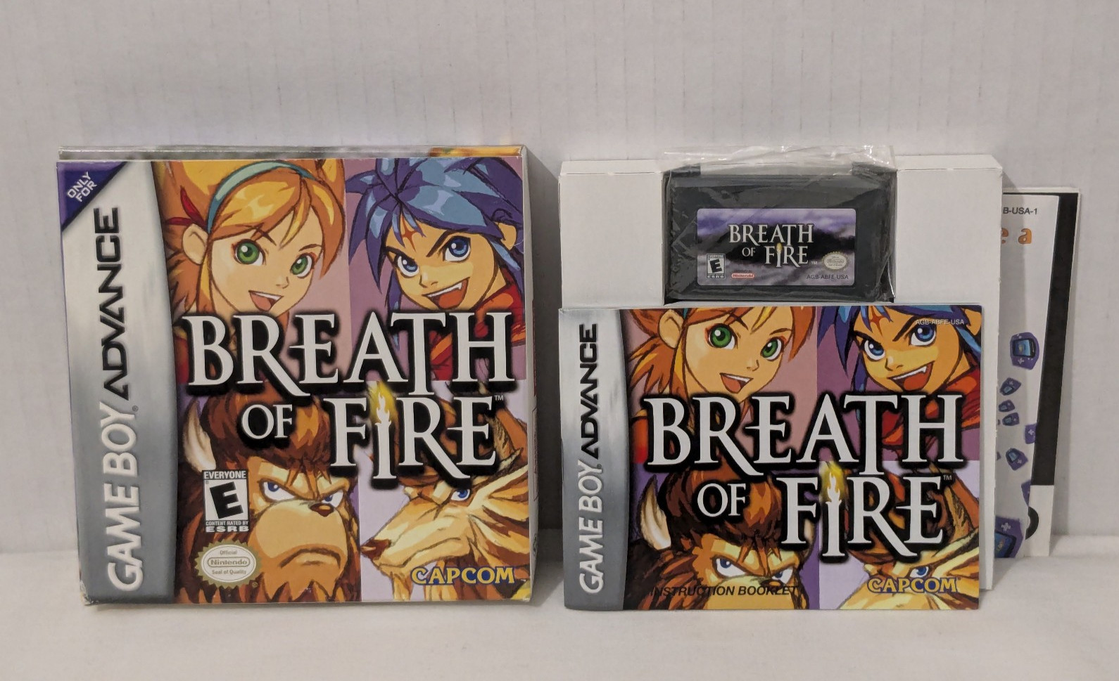 Breath of Fire (Nintendo Game Boy Advance, 2001) Complete CIB