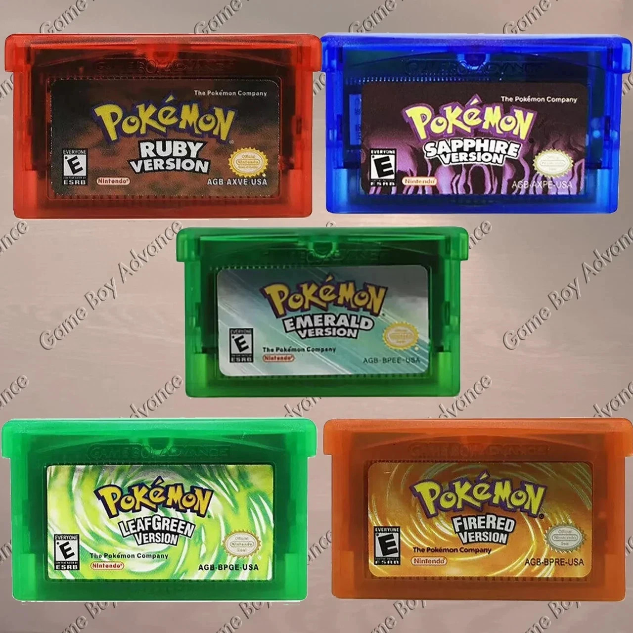 Pokemon Emerald, Ruby, Sapphire, Leaf, Fire GBA Cartridges (Pre-Owned, Tested)