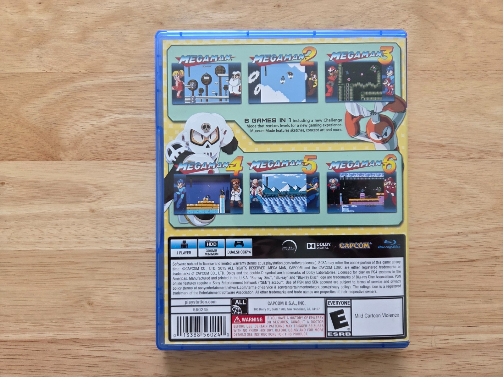Mega Man Legacy Collection (Playstation 4, PS4) Has 1, 2, 3, 4, 5, 6 – Tested