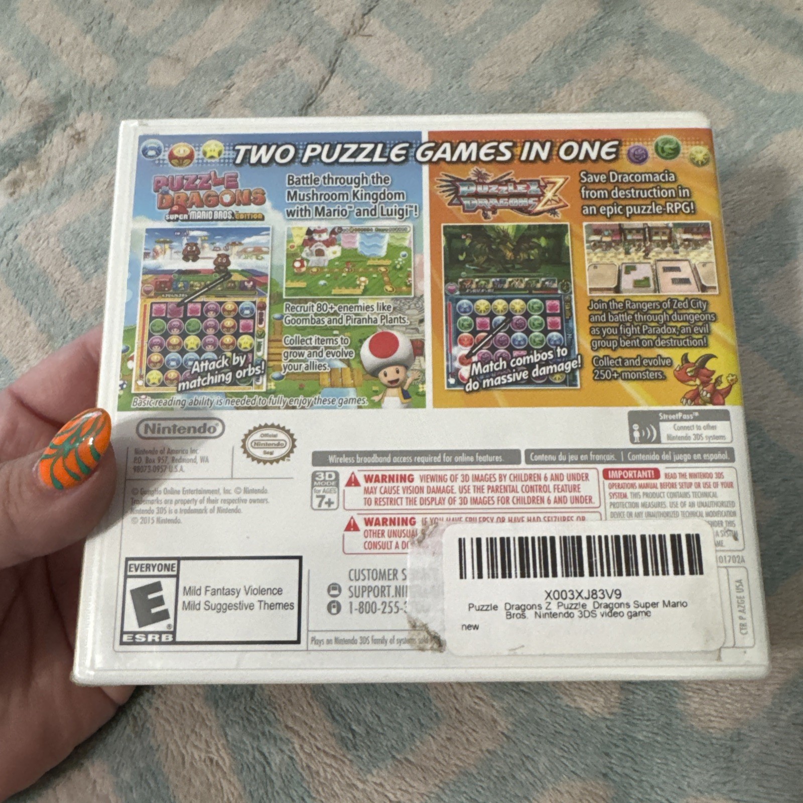 Puzzle & Dragons Z + Super Mario Bros. Edition Nintendo 3DS, Puzzle RPG, NTSC-US