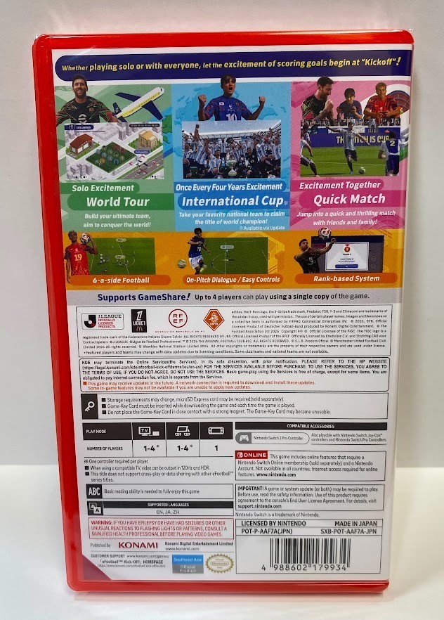 eFootball Kick-Off! (Multi-Language) Game Key Card Switch 2 Sealed [2026 Sports]