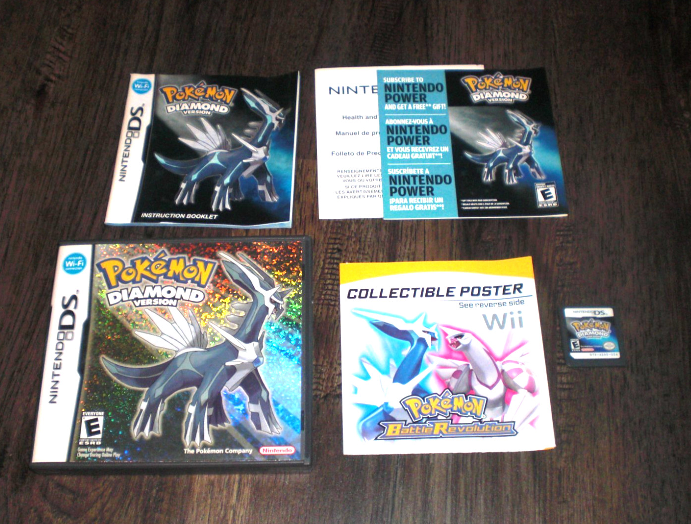 AUTHENTIC Pokemon Diamond Version Game 4 Nintendo DS 3DS XL System COMPLETE CIB