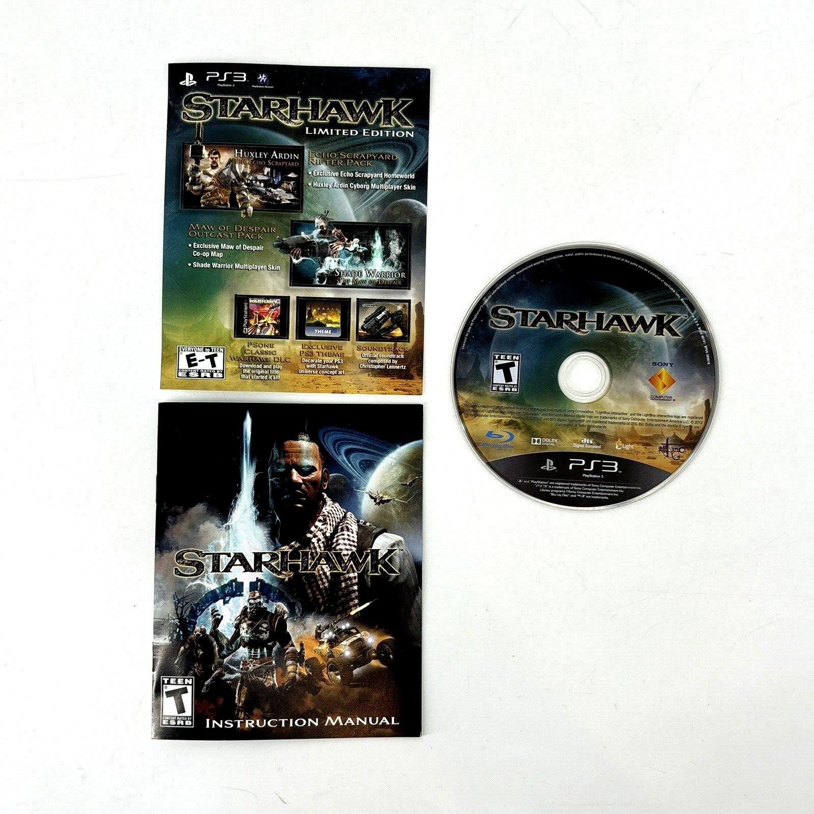 Lot of 5 Sony PS3 PlayStation Video Games Starhawk, Lair, XCOM, Fallen Angel COD