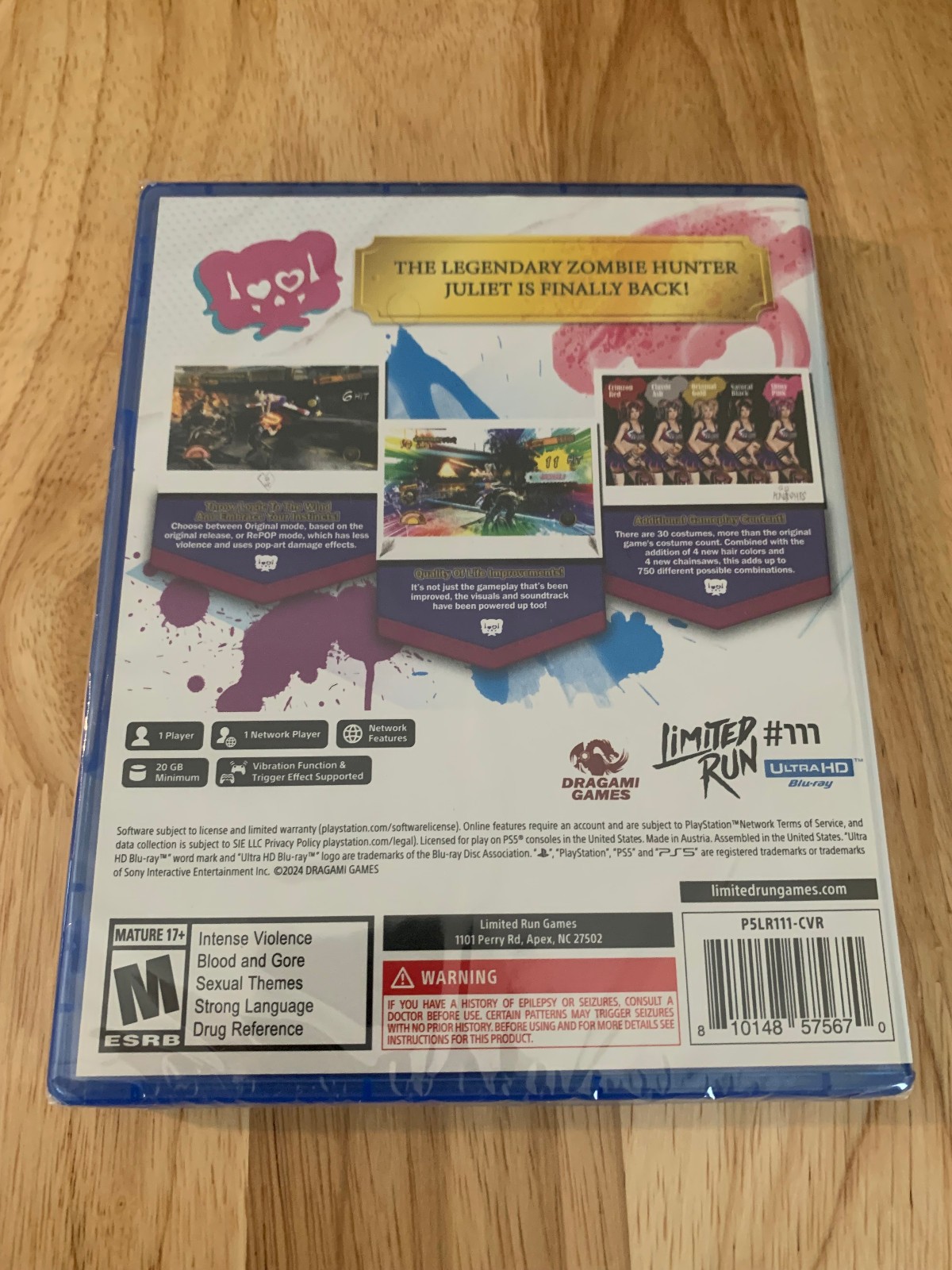 Lollipop Chainsaw RePOP PS5 Limited Run #111 Playstation 5 New Sealed