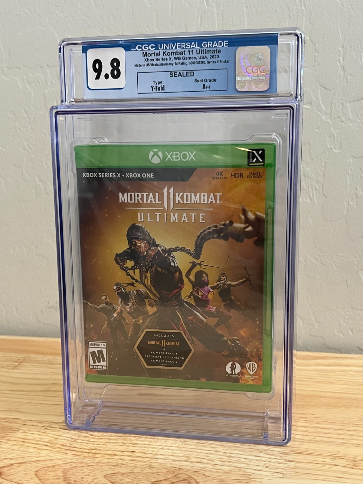 CGC Graded 9.8 A++ Factory Sealed Mortal Kombat 11 Ultimate – Xbox Series X|S