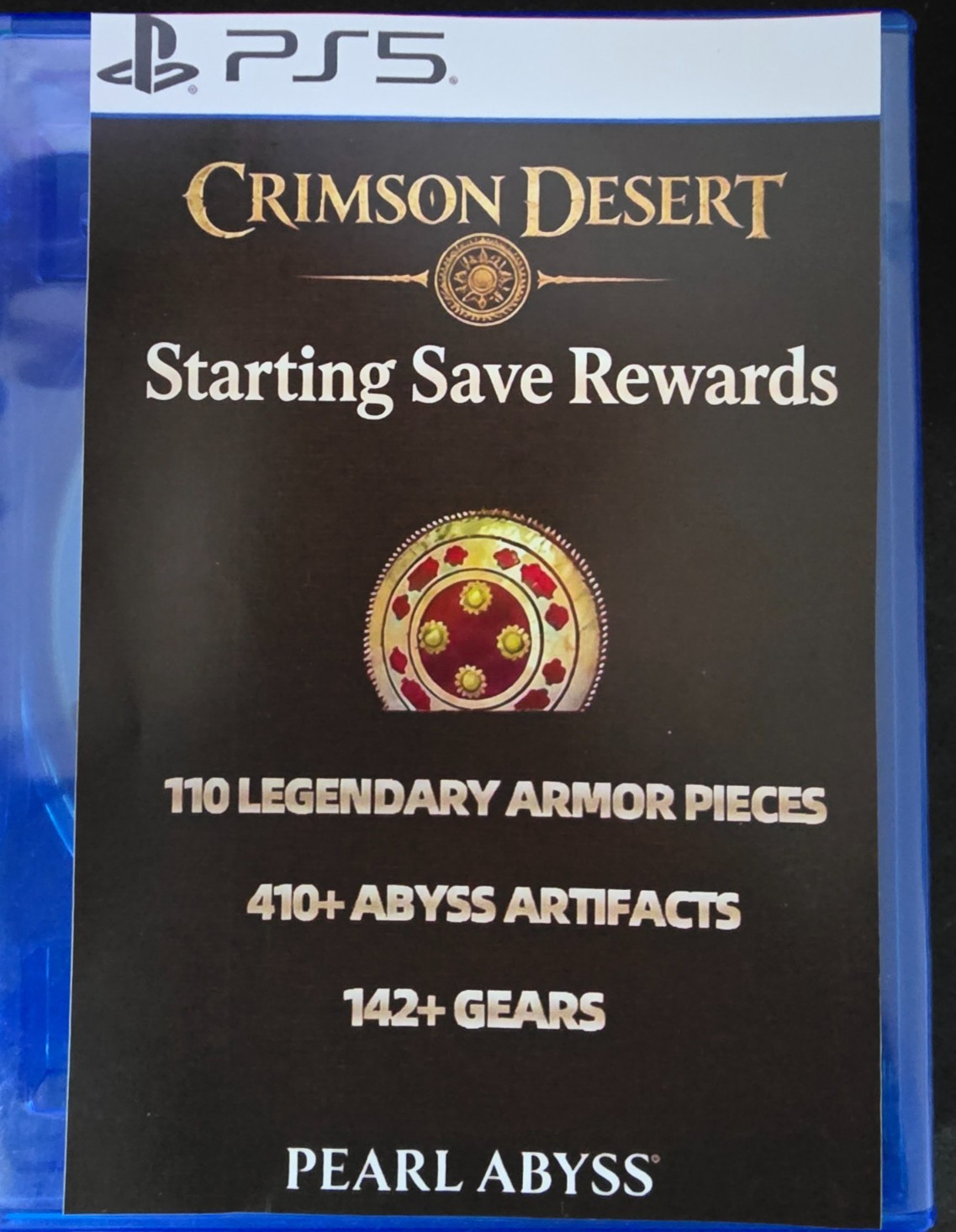 Crimson Desert Legendary Equipment Materials Starting Save Rewards CODE PS5