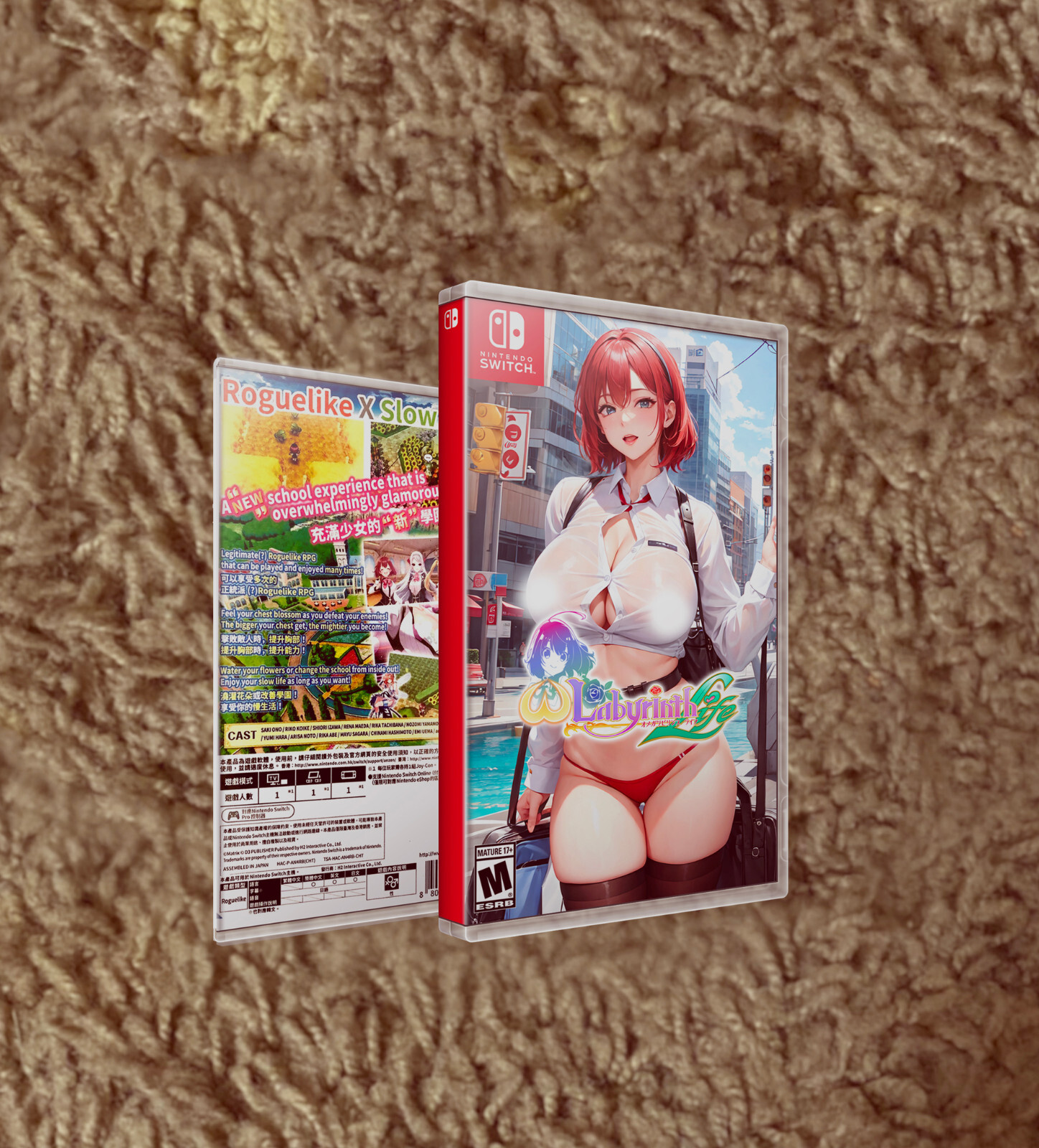 COVER & BOX ONLY NO GAME OMEGA LABYRINTH LIFE SWITCH