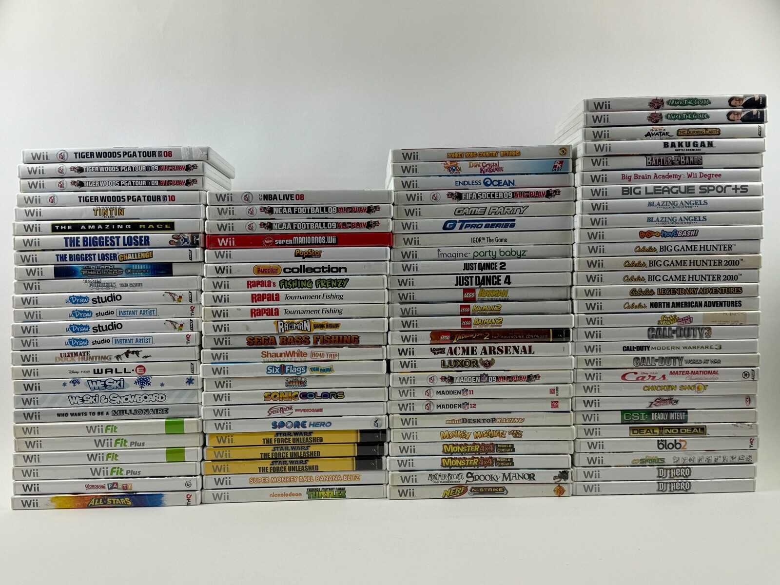 Nintendo Wii Game Lot with Cases Pick & Choose Huge Lot Great Prices!
