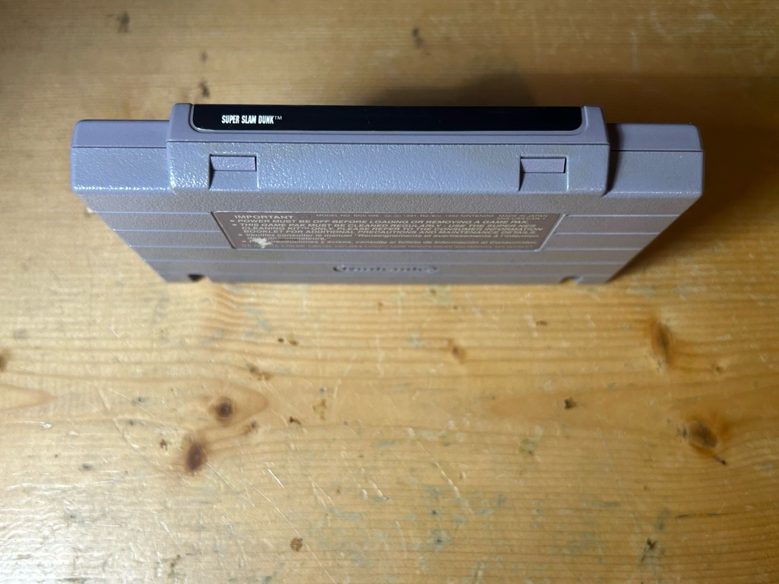 Super Slam Dunk Super Nintendo Entertainment System 1993 SNES Tested Authentic