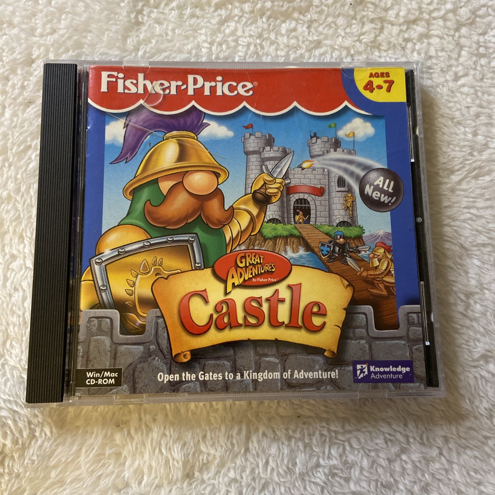 Great Adventures Castle PC CD Rom Ages 4-7 Fisher Price Vtg