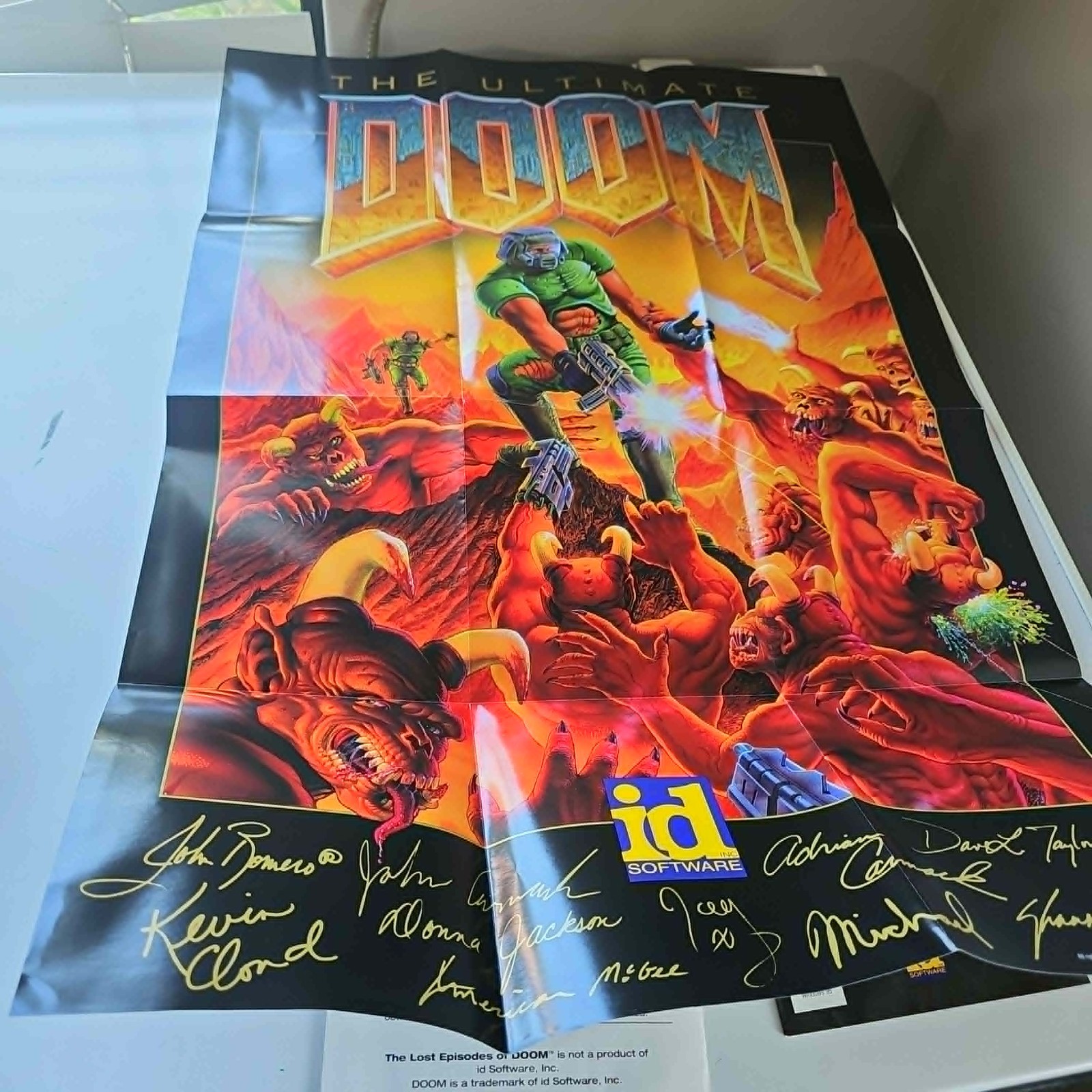 Ultimate Doom (PC, NaN) Complete in Original Box w/ Poster CIB