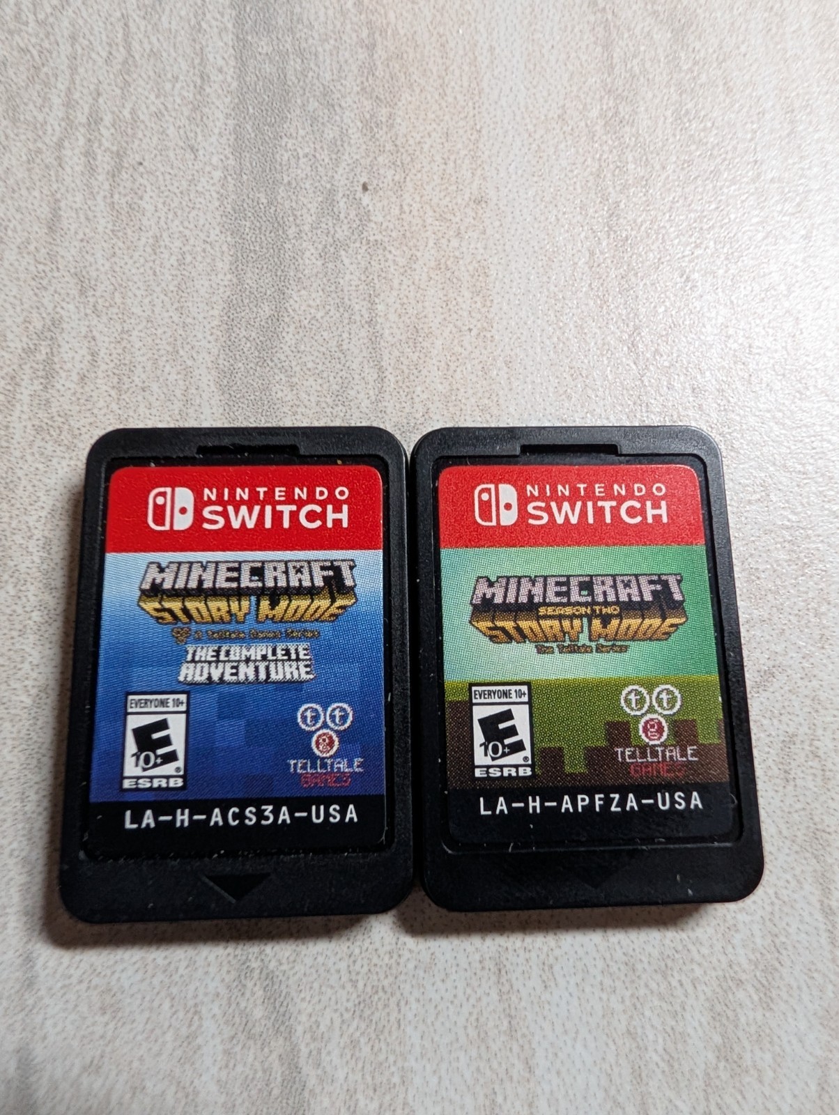 Minecraft: Story Mode The Complete Adventure + Season 2 Two Nintendo Switch Lot