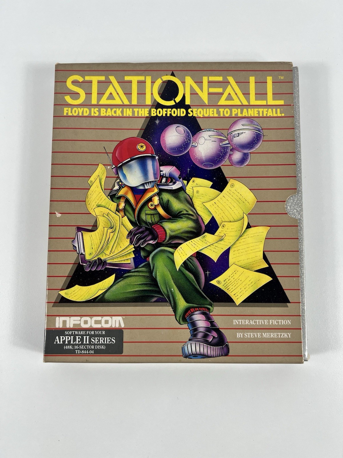 Stationfall Computer Game Apple II Series 1987 Vintage Infocom ~ Untested