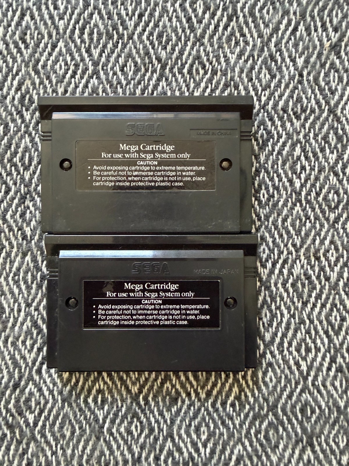 Master System SONIC THE HEDGEHOG x2 Carts 1 + 2 REGION FREE PAL *(Works in US)*