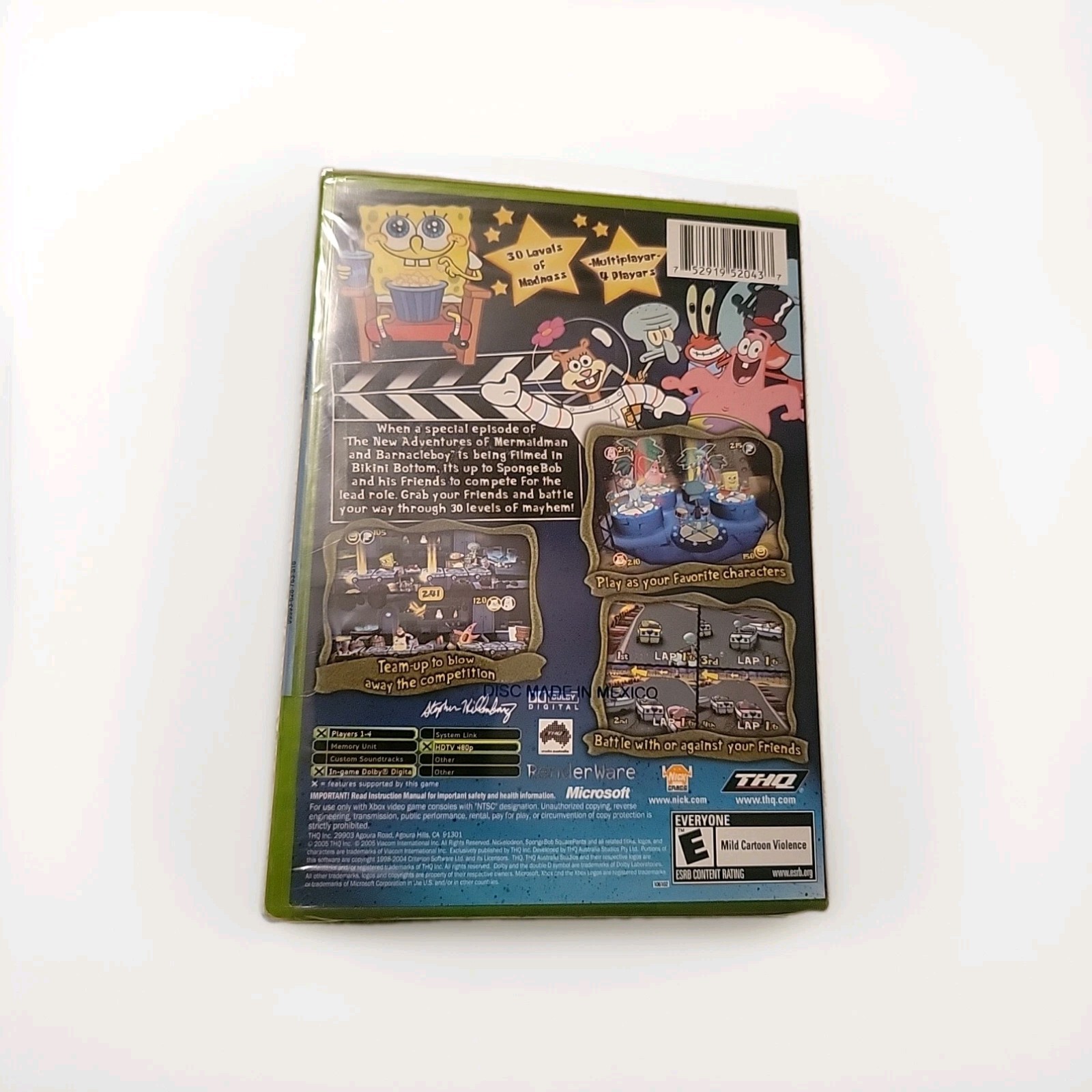 SpongeBob SquarePants: Lights, Camera, Pants XBOX NEW SEALED CLEAN
