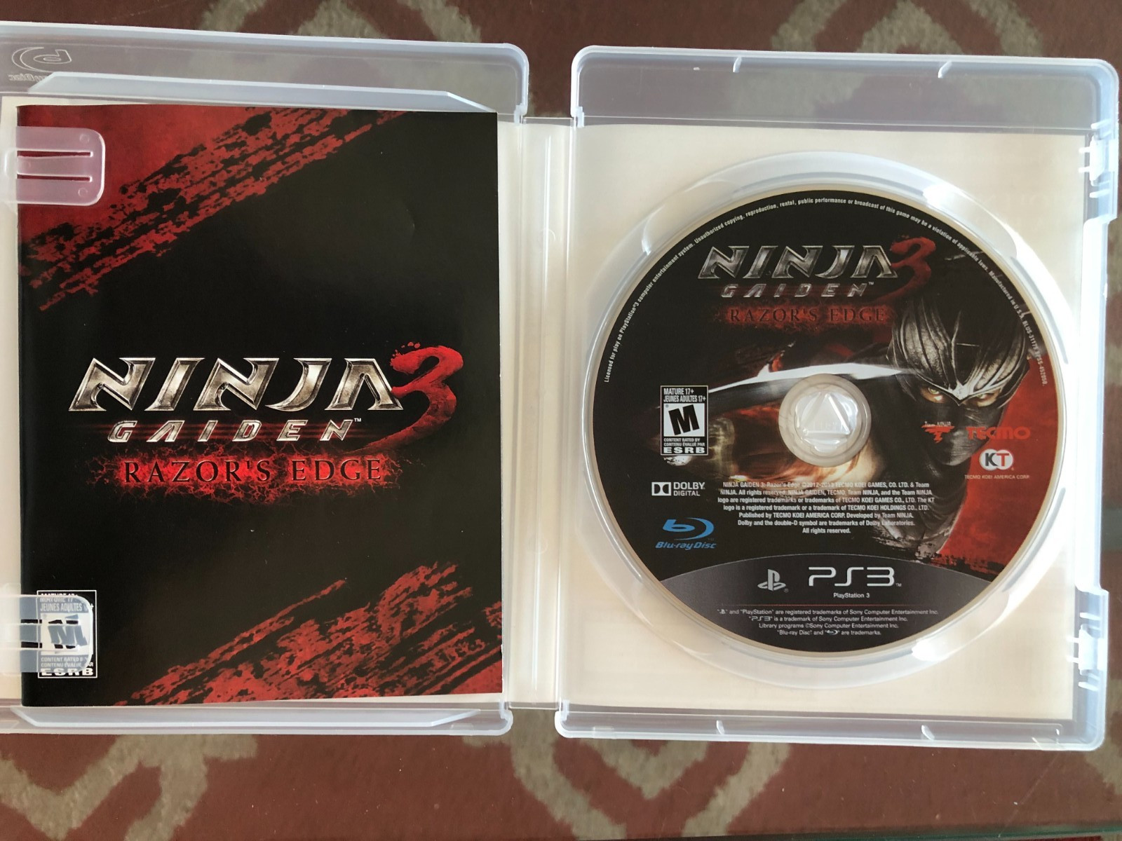 Ninja Gaiden 3: Razor’s Edge (Koei Tecmo, Playstation 3, 2013) Complete CIB
