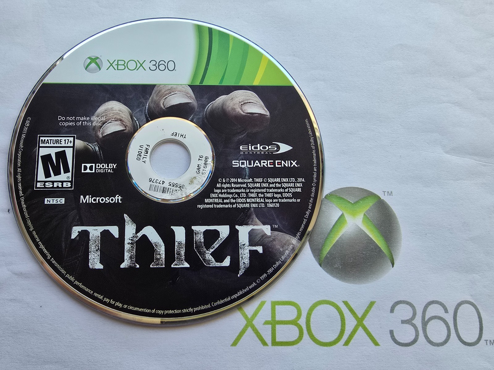 –DISC ONLY– Thief (Xbox 360)