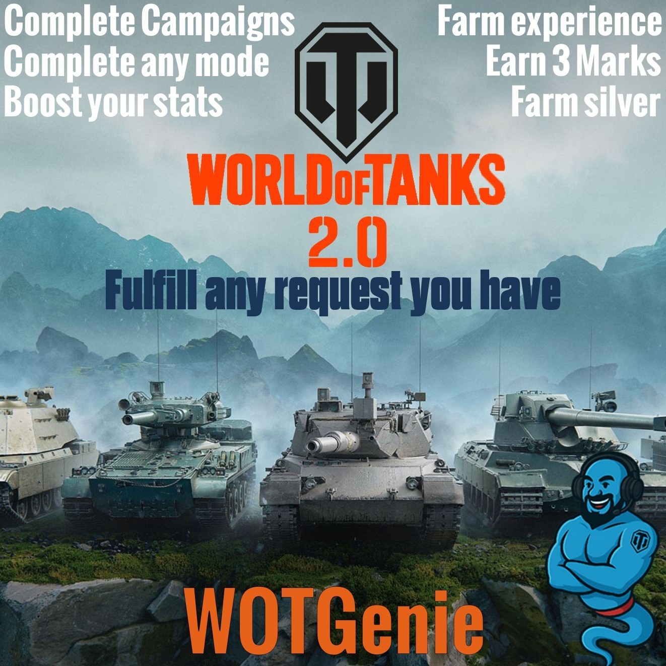 WOT / We will fulfill any order according to your wishes / EU/NA