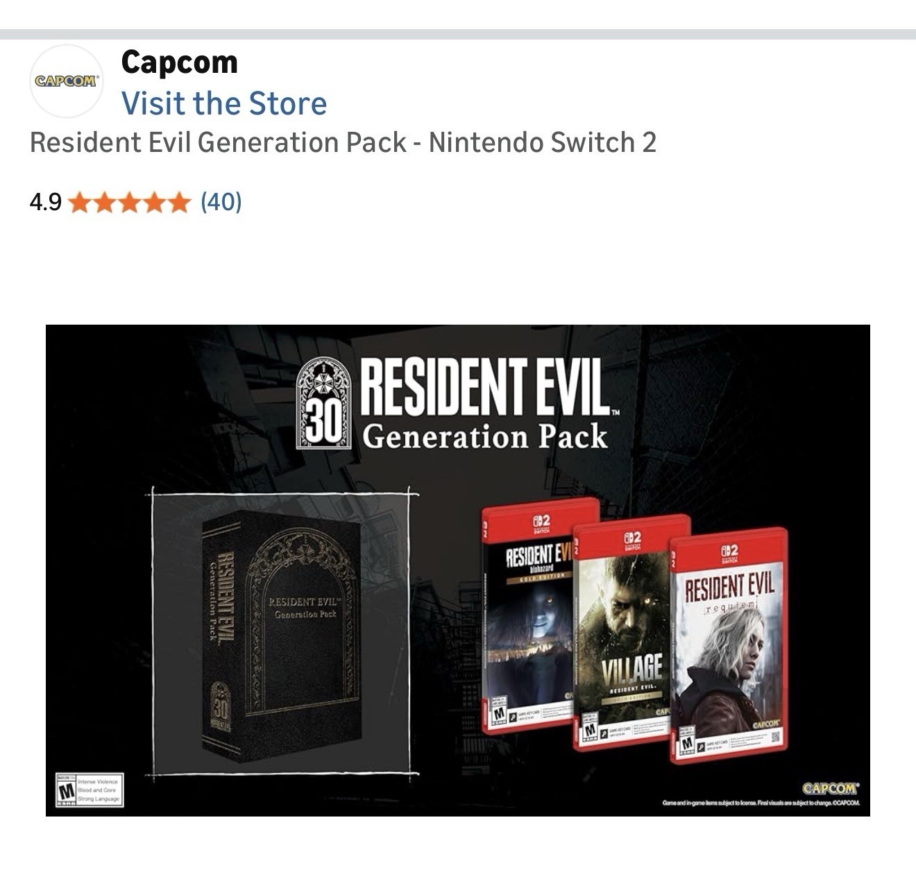 Resident Evil Generation Pack [ SEALED] (Nintendo Switch 2) NEW