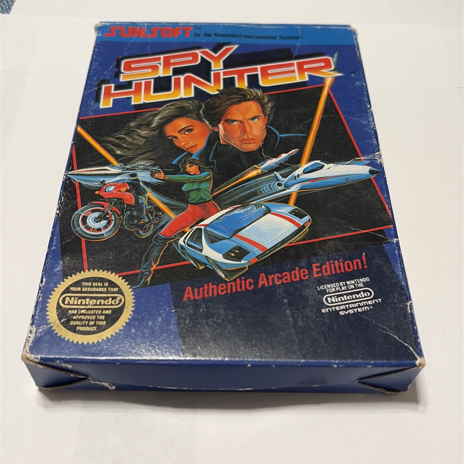 Sunsoft Spy Hunter Nintendo NES 1987 Complete w/ Box & Manual