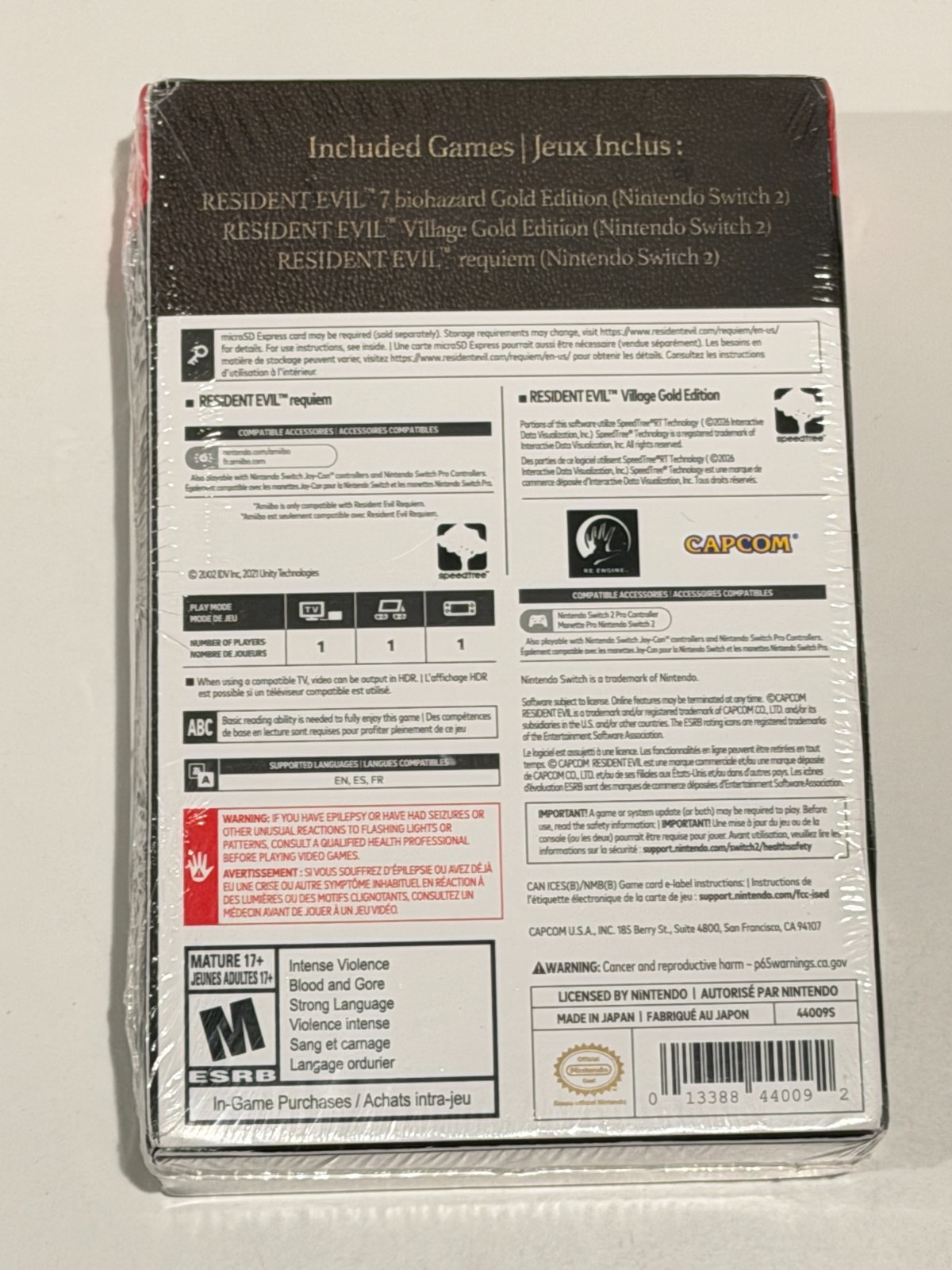 Resident Evil Generation Pack 30th Anniversary – Nintendo Switch 2 NEW SEALED